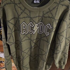 AC/DC Green Graphic Sweater
